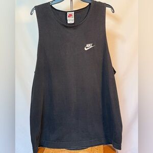Nike Black Tank with White Logo Men’s XL